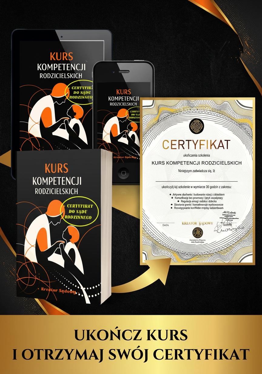 Kurs kompetencji rodzicielskich + certyfikat do sądu 